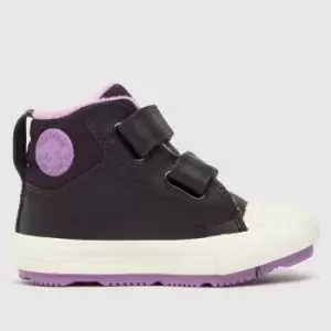 Converse Purple All Star Berkshire Climate Girls Toddler Trainers