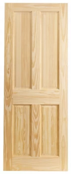 Wickes Skipton Internal Clear Pine 4 Panel Fire Door - 1981 x 762mm