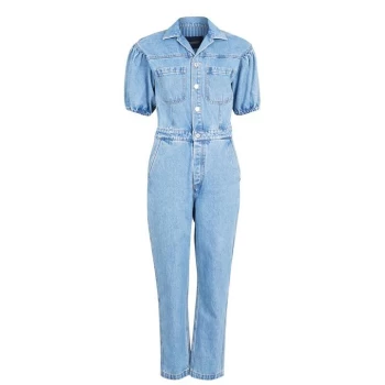 Scotch and Soda Denim Jumpsuit - Washed Indigo