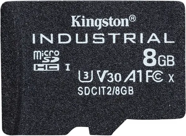 Kingston Industrial 8GB microSDHC Card, Class 10, UHS-I, U3, V30, A1