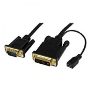 StarTech.com 3ft DVI to VGA Active Converter Cable DVI-D to VGA Adapter 1920x1200