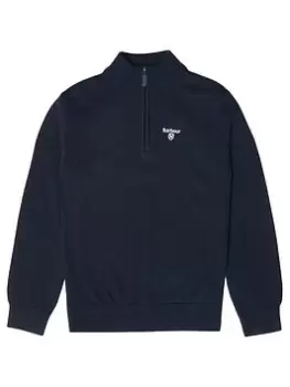 Barbour Boys Harris Half Zip Jumper - Navy