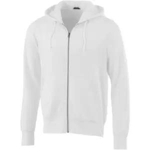 Elevate Mens Cypress Full Zip Hoodie (S) (White)