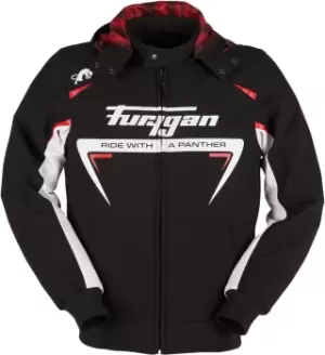 Furygan Sektor Roadster Motorcycle Textile Jacket, black-white-red, Size 3XL, black-white-red, Size 3XL