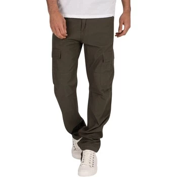 Carhartt Rinsed Aviation Slim Fit Cargos mens Trousers in Green - Sizes US 34 / 32,US 36 / 32,US 30 / 32,DE 32 / 32