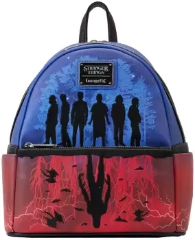 Stranger Things Loungefly - Upside Down Shadows Mini backpacks Black red blue