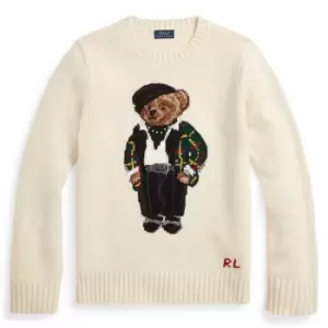 Polo Ralph Lauren Polo Ralph Lauren Fancy Bear Jumper Womens - Cream