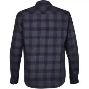 Stormtech Mens Logan Snap Front Shirt (L) (Navy Plaid)