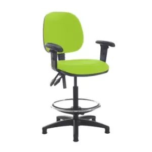 Dams MTO Jota Draughtsmans Chair with Adjustable Arms - Belize Red