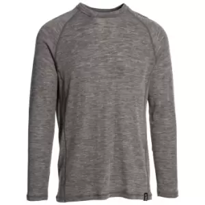 Trespass Mens Wexler Merino Base Layer Top (XL) (Dark Grey Marl)