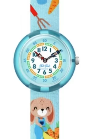 Flik Flak Carrot Party Garden Fiesta Watch FBNP191