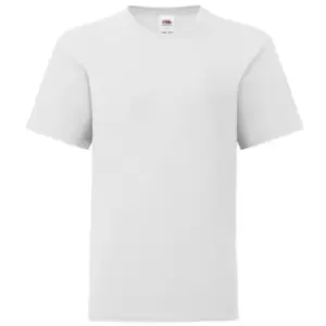 Fruit Of The Loom Childrens/Kids Iconic T-Shirt (5-6 Years) (White)