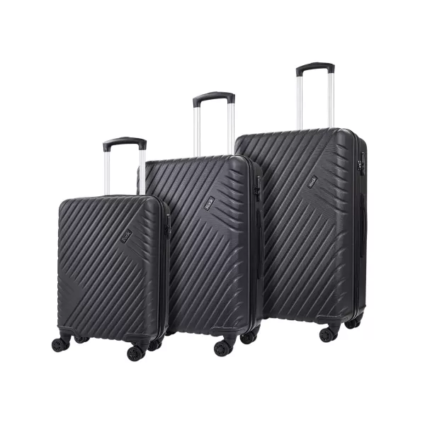 Rock Luggage Santiago EA65201 Black Suitcase 3Pcs Set