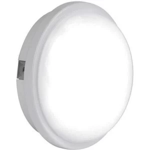 Aurora Enlite 15W IP65 Polycarbonate Round Integrated LED Bulkhead Cool White - EN-BH115/40