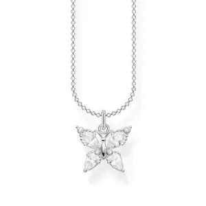 THOMAS SABO Silver CZ Butterfly Necklace