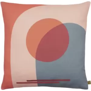 Sun Arch 100% Recycled Cushion Red, Red / 50 x 50cm / Polyester Filled