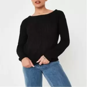 Missguided Petite Recycled Ophelita Jumper - Black