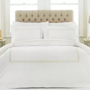 Paoletti Cleopatra Single Duvet Cover Set Cotton Gold