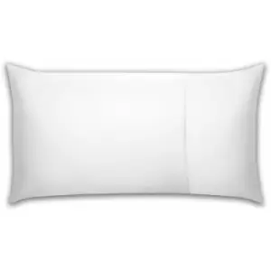 450 Thread Count 100% Pima Cotton Bolster Pillow Case, White, 51 x 91cm - Belledorm