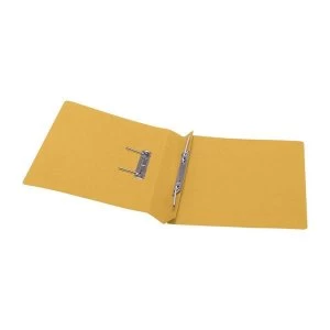 5 Star Foolscap Transfer Spring File 285gsm Yellow Pack of 50