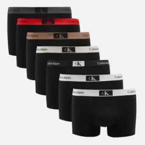 Calvin Klein Seven-Pack Cotton Trunks - S