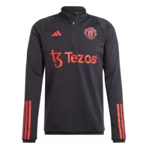 adidas Manchester United Drill Top 2023 2024 Adults - Black