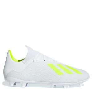 adidas X 18.3 FG Football Boots - White/SolYellow