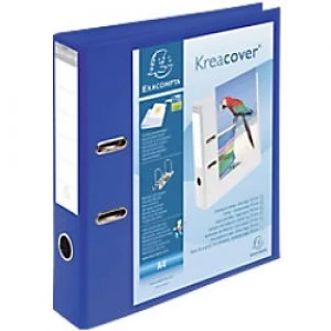 Exacompta Presentation Ring Binder PVC A4 2 ring 75mm Blue