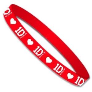 One Direction - Red Gummy Wristband