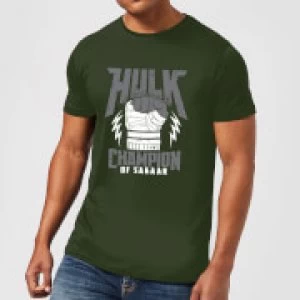 Marvel Thor Ragnarok Hulk Champion Mens T-Shirt - Forest Green - XXL