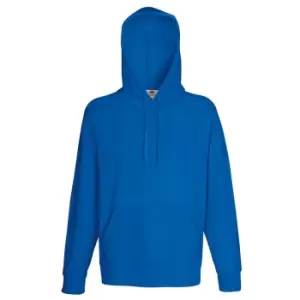 Fruit Of The Loom Mens Lightweight Hooded Sweatshirt / Hoodie (240 GSM) (S) (Royal)