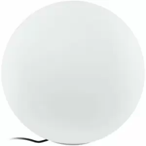 Loops - IP65 Outdoor Garden Ball Light White Plastic 1 x 40W E27 Bulb 500mm Globe