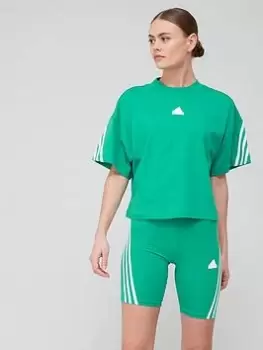 adidas Sportswear Future Icons Sports T-Shirt - Green, Size XS, Women