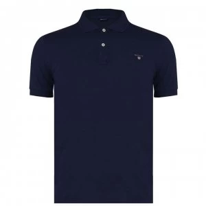 Gant Pique Polo Shirt - Navy 433