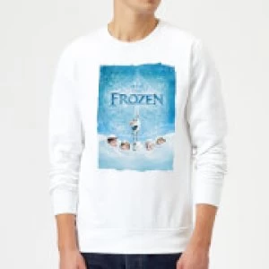 Disney Frozen Snow Poster Sweatshirt - White - XL