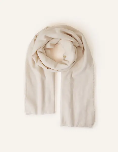 Accessorize Grace Super-Soft Blanket Scarf Natural