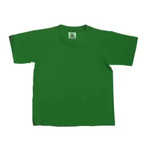 B&C Kids/Childrens Exact 150 Short Sleeved T-Shirt (9-11) (Bottle Green)