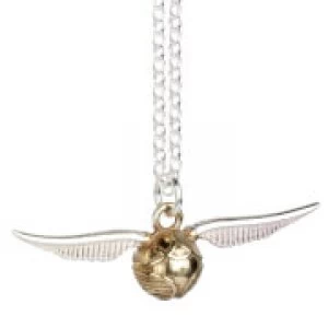 Harry Potter Sterling Silver Golden Snitch Necklace