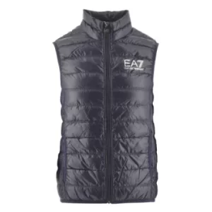 EA7 Navy Down Filled Slim Fit Gilet