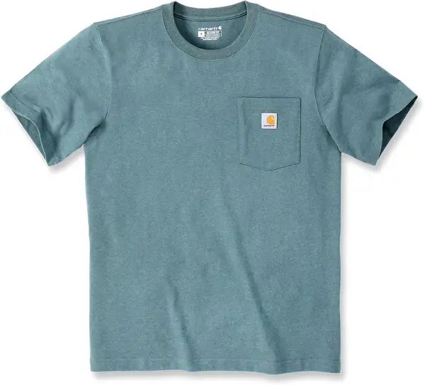 Carhartt Relaxed Fit Heavyweight K87 Pocket T-Shirt, green-blue, Size S