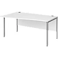 Dams International Wave Desk MB16WLSWH 1,600 x 990 x 725 x 800 - 990 mm