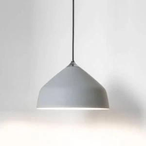 1 Light Small Dome Ceiling Pendant Light Grey, E27