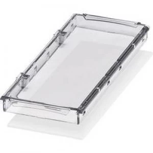 DIN rail casing lid 45 x 107.6 x 8 Polycarbonate PC Transp