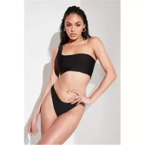 I Saw It First Black Boomerang Bikini Bottom - Black