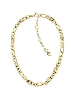 Tommy Hilfiger womens gold plated link chain necklace, Gold, Women