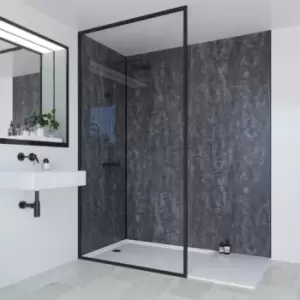 Multipanel Linda Barker Bathroom Wall Panel Unlipped 2400 X 1200mm Graphite Elements