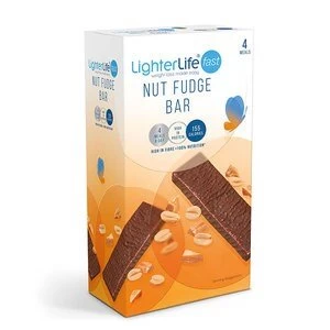 LighterLife Fast Nut Fudge Bar x 4