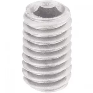 Toolcraft Hexagonal Socket Grub Screws DIN 913 Polyamide M6 x 10mm...