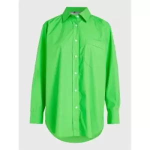 Tommy Hilfiger 1985 Org Co Poplin Overszd Shirt - Green