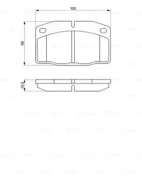 Bosch 0986465141 BP662 Brake Pad Set Disc Brake Front Axle